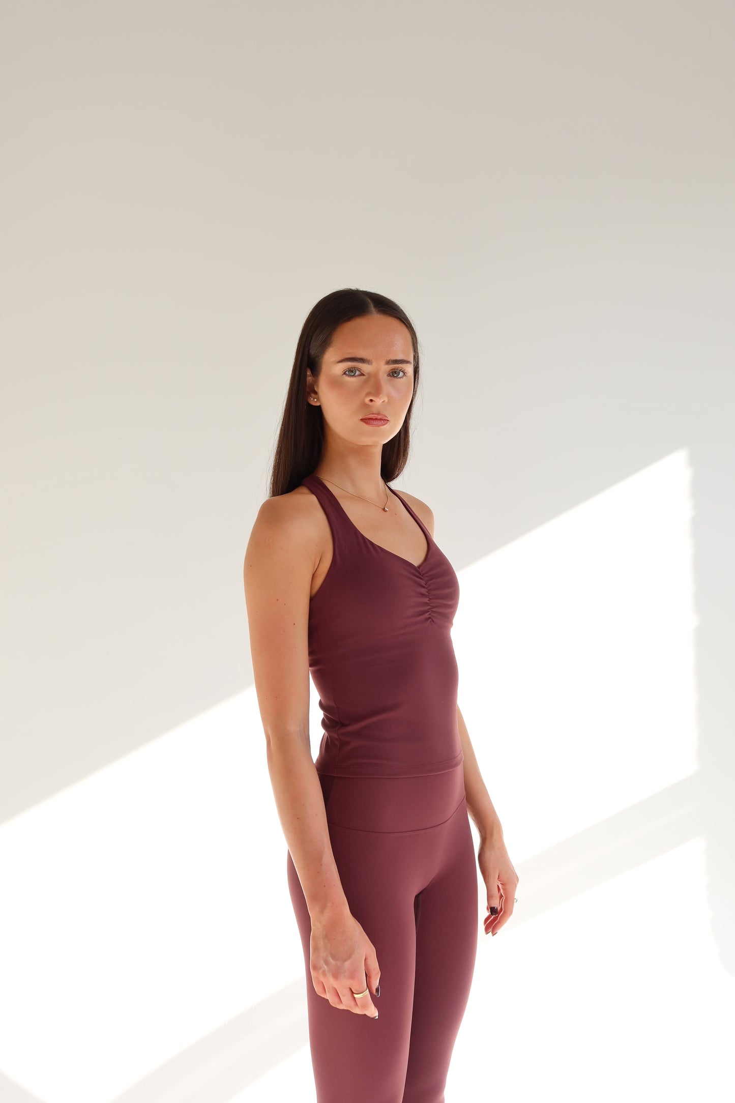 Burgundy Sculpt Leggings