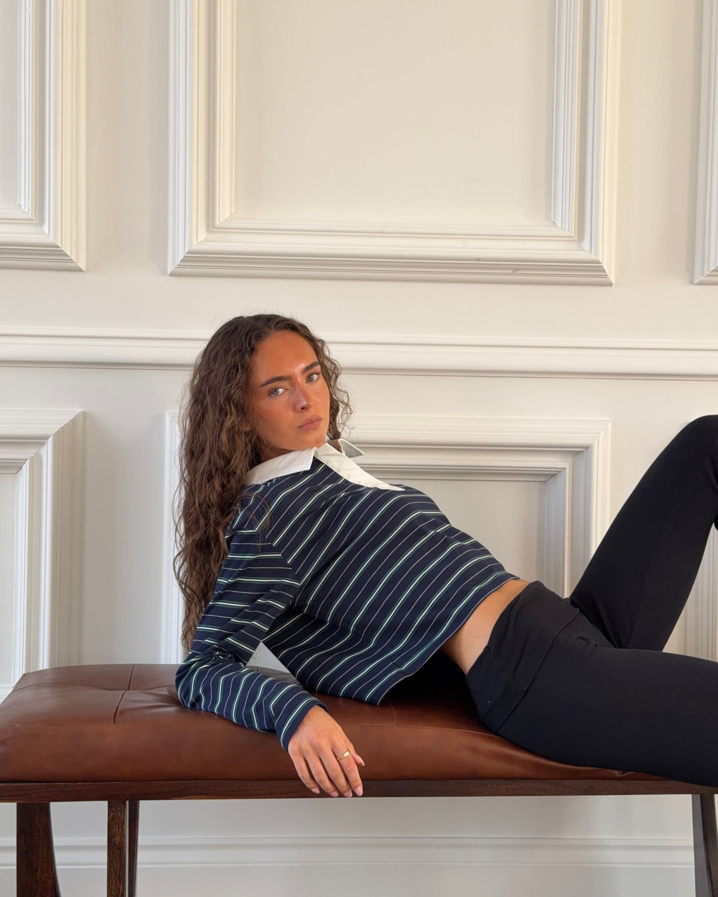 Rugby Top in Midnight Navy