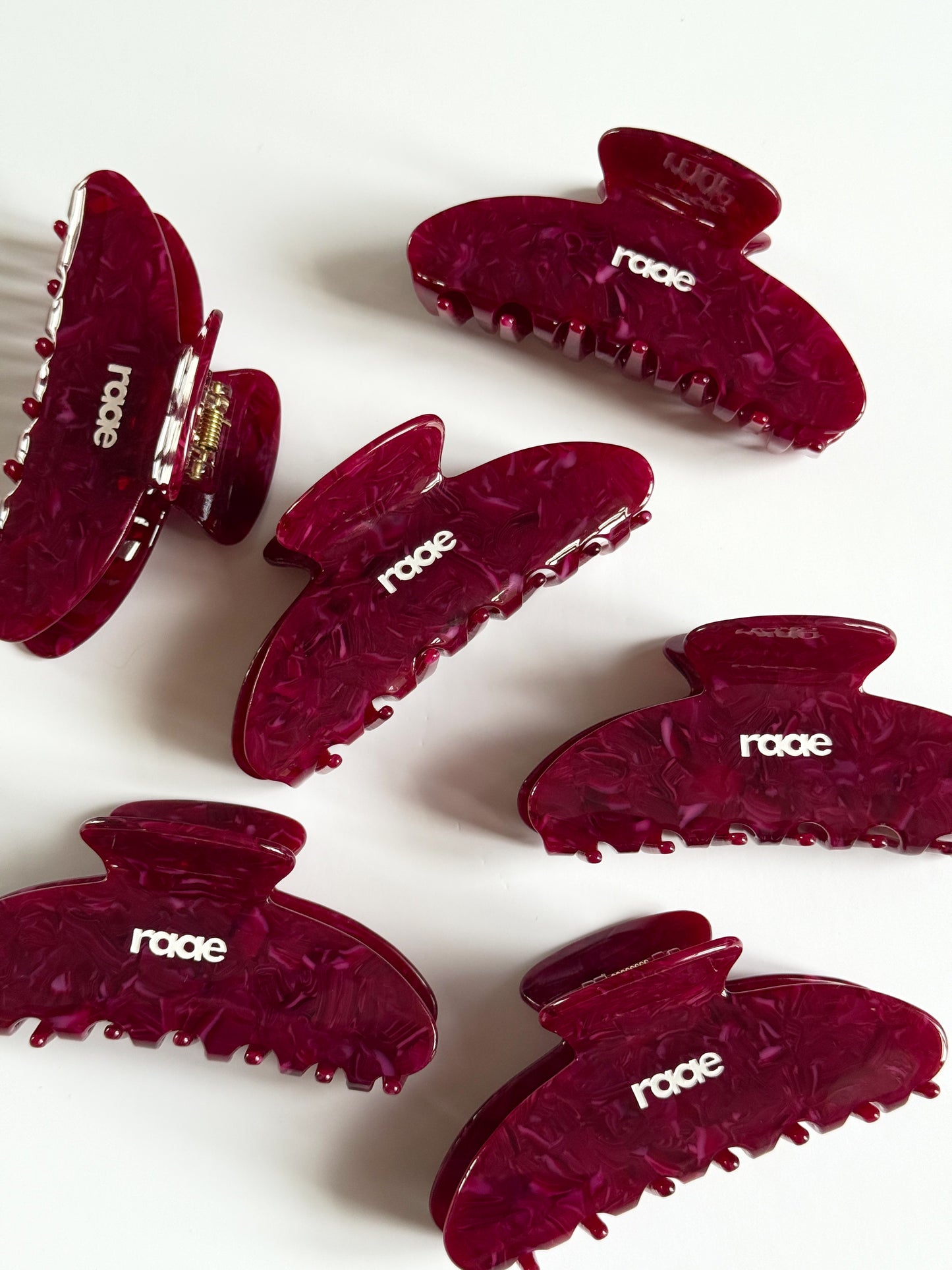 Burgundy Claw Clip