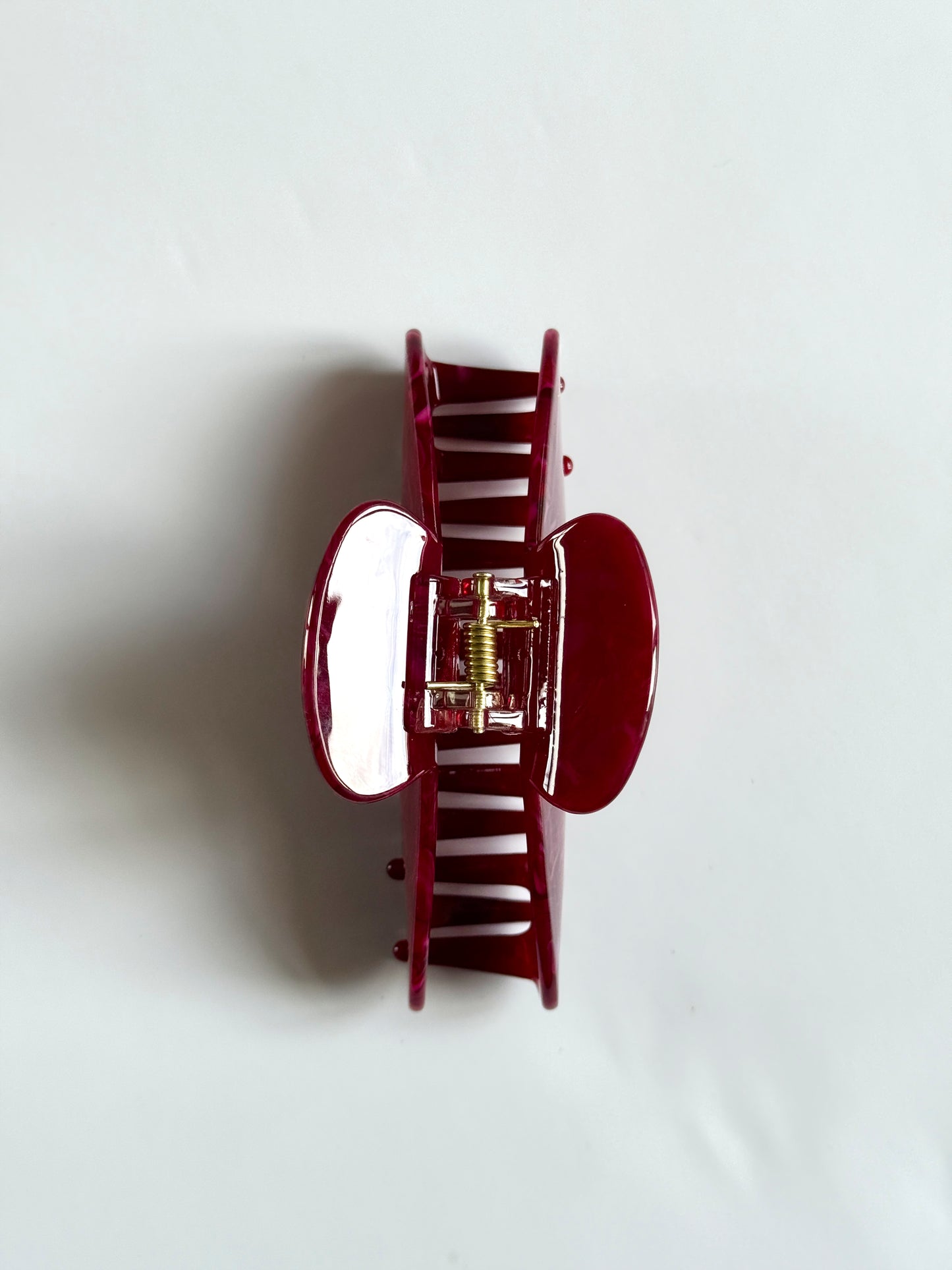 Burgundy Claw Clip