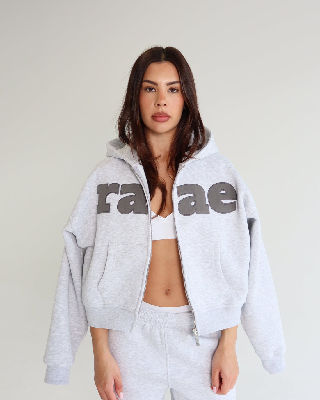 Raae's Second Tracksuit Drop: Women’s Light Grey Marl Essentials