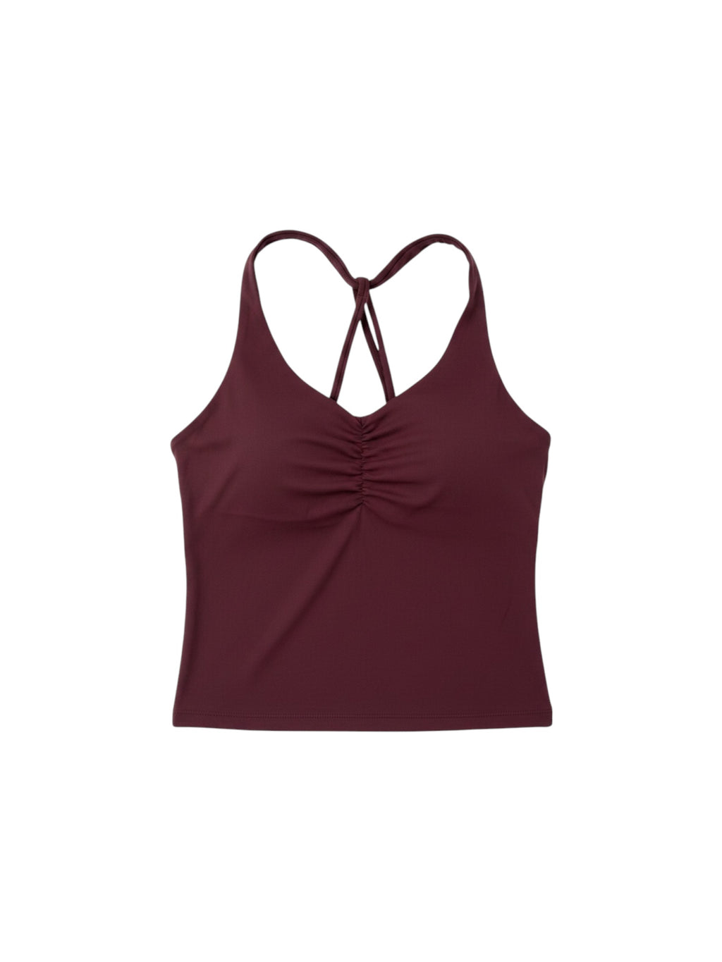 Burgundy Sculpt Scrunch Top