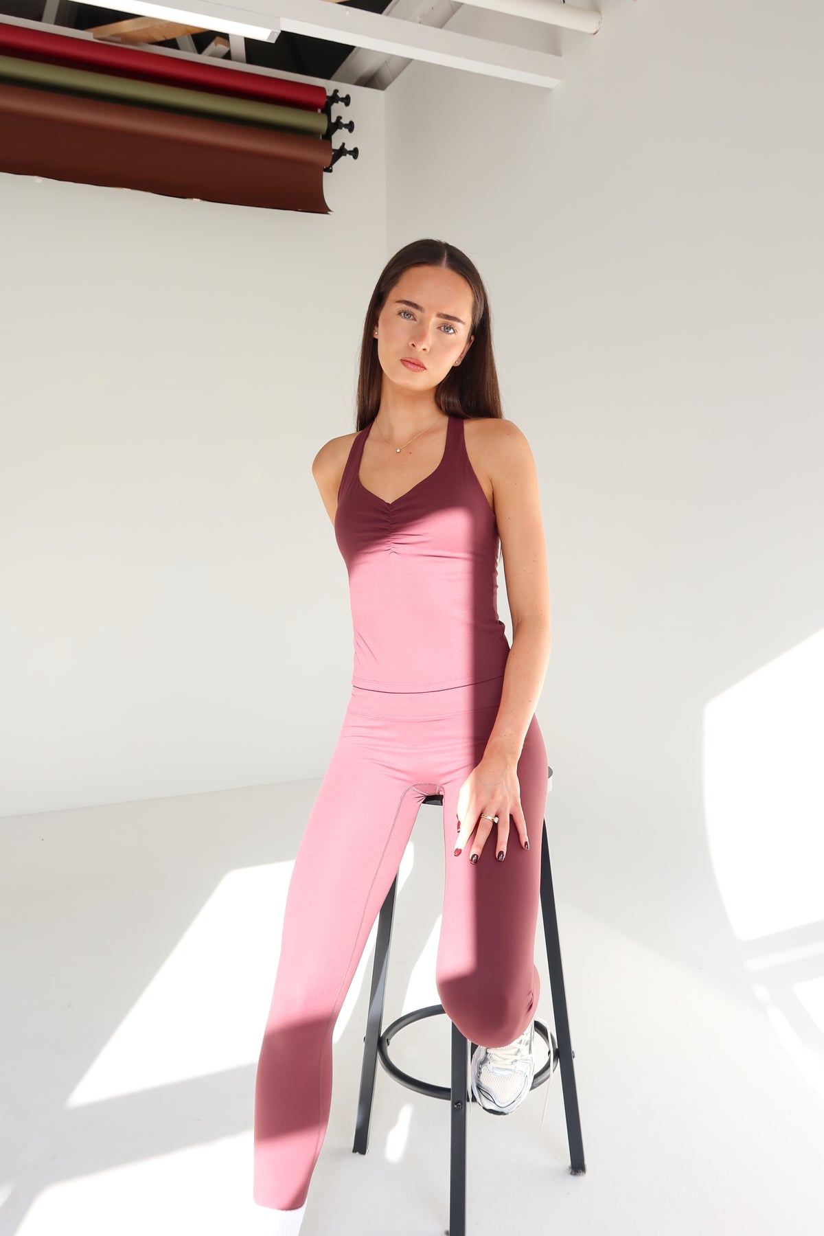 Burgundy Sculpt Leggings