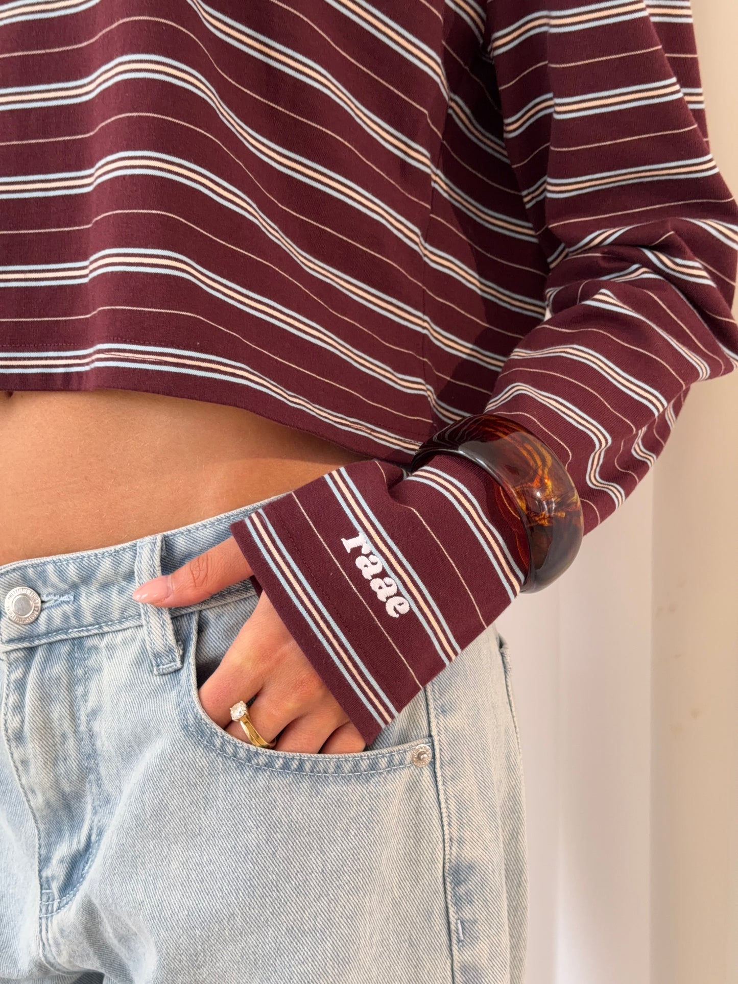 Rugby Top in Deep Burgundy